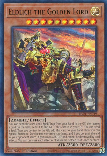Eldlich the Golden Lord (Alternate Art) (UR) | RA01-EN019